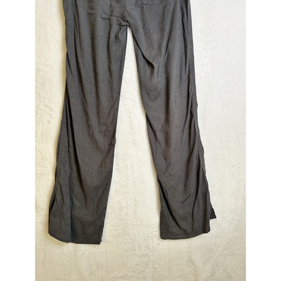 Level 99 Anthropology Womens 26 Straight Leg Linen Pants Dark Gray Casual - Picture 8 of 15